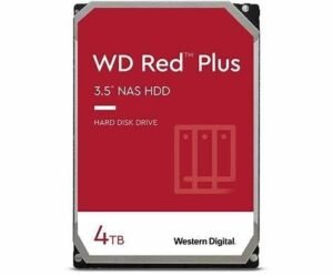 Western Digital Red Plus 4TB HDD Σκληρός Δίσκος 3.5 SATA III 5400rpm με 128MB Cache για NAS / Server