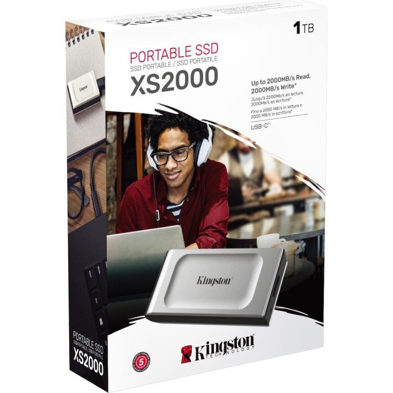 Kingston XS2000 USB-C Εξωτερικός SSD 1TB - Image 2