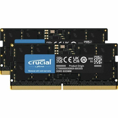 Crucial 16GB DDR5 SO-DIMM (2x8GB) 4800MHz (CT16G48C40S5)